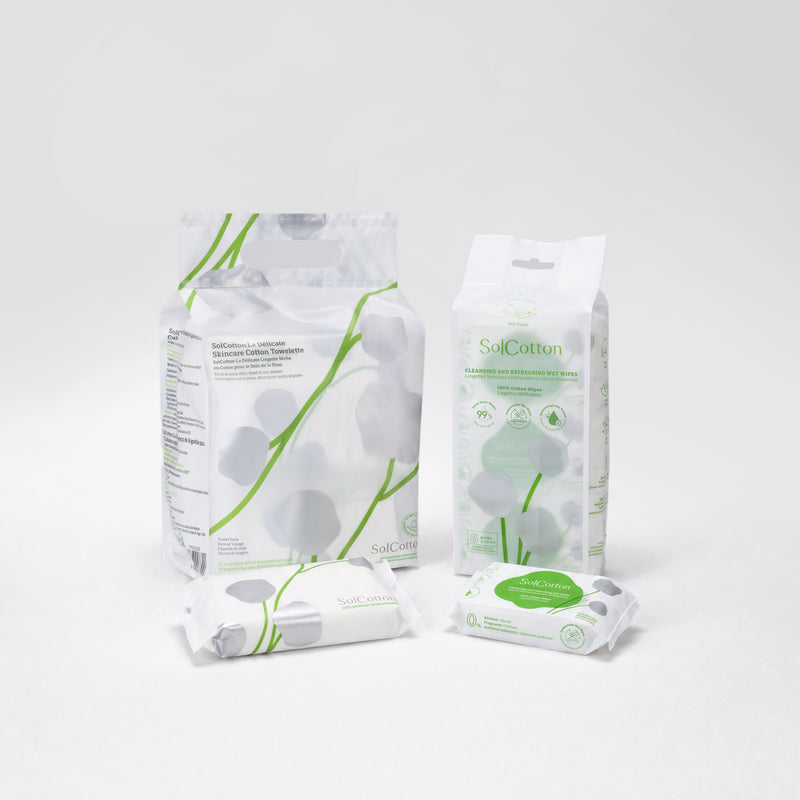 Lingettes sèches et humides - Kit voyage