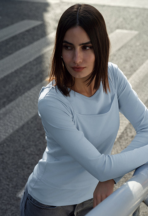 Eliot Long Sleeve Tee - Pure White