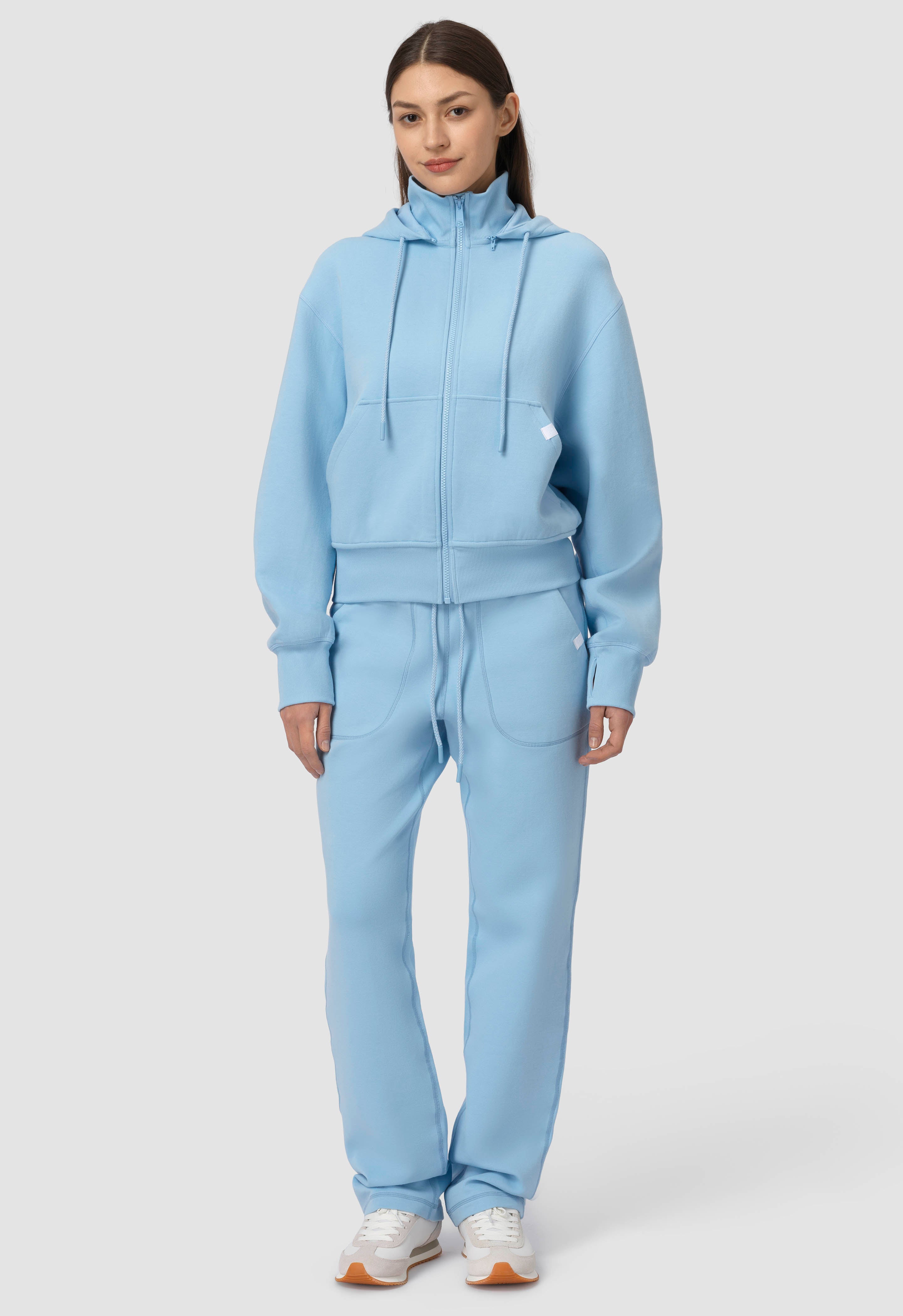 Ella Zip-Up Hoodie - Blue Serenity