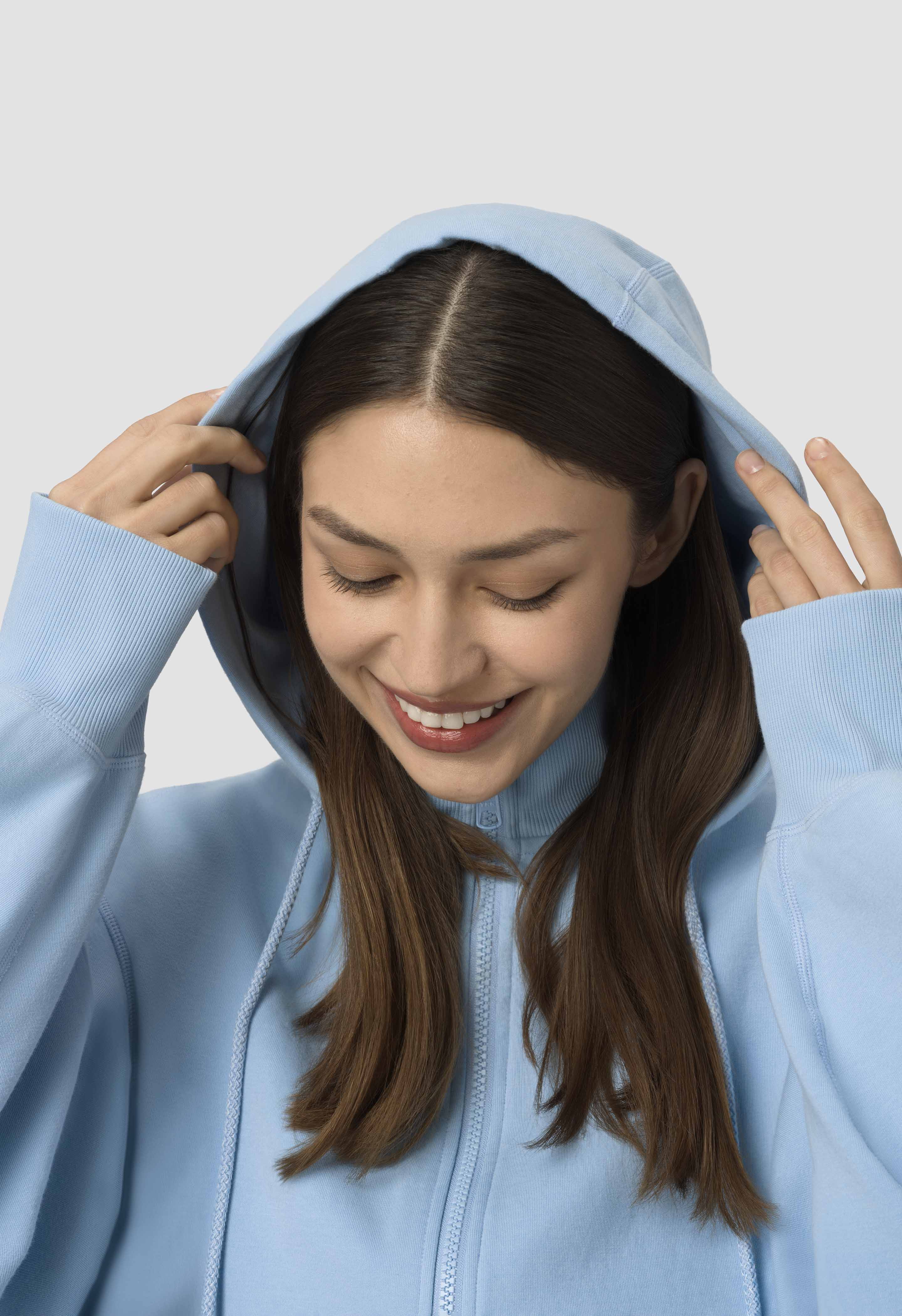 Ella Zip-Up Hoodie - Blue Serenity