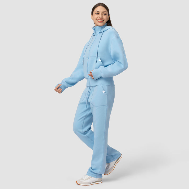 Sweat à capuche zippé Ella - Blue Serenity