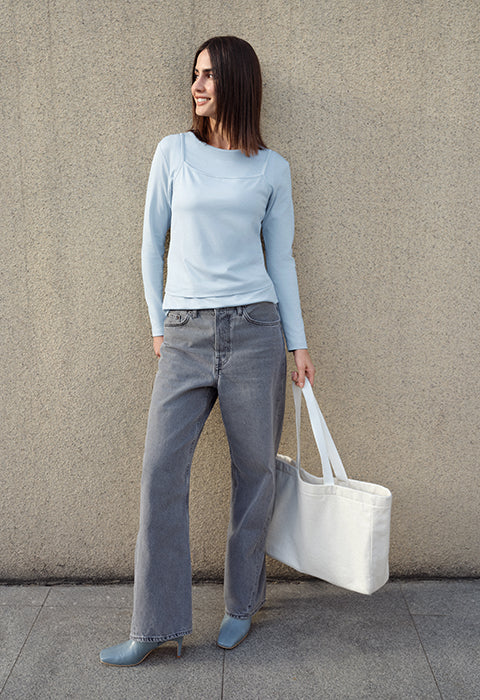 Eliot Spaghetti Strap Top - Blue Aura