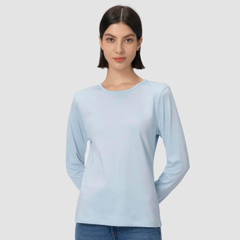 Eliot Long Sleeve Tee - Blue Aura