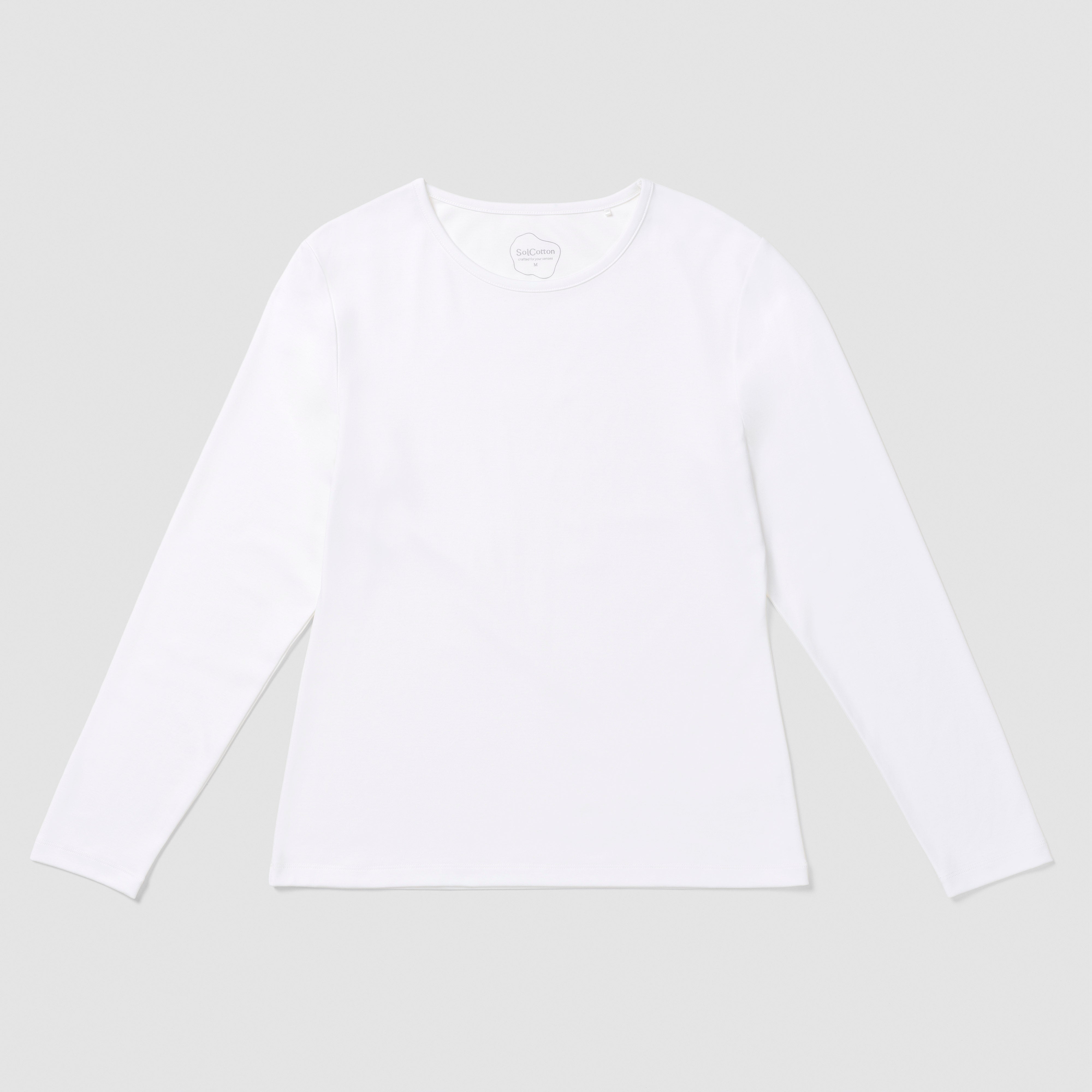 Eliot Long Sleeve Tee - Pure White