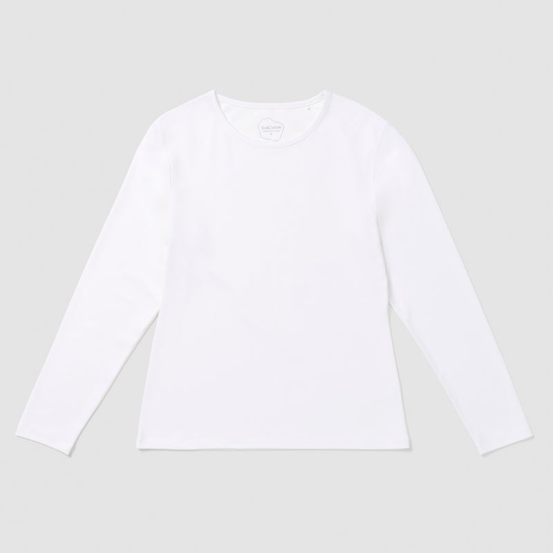 Eliot Long Sleeve Tee - Pure White