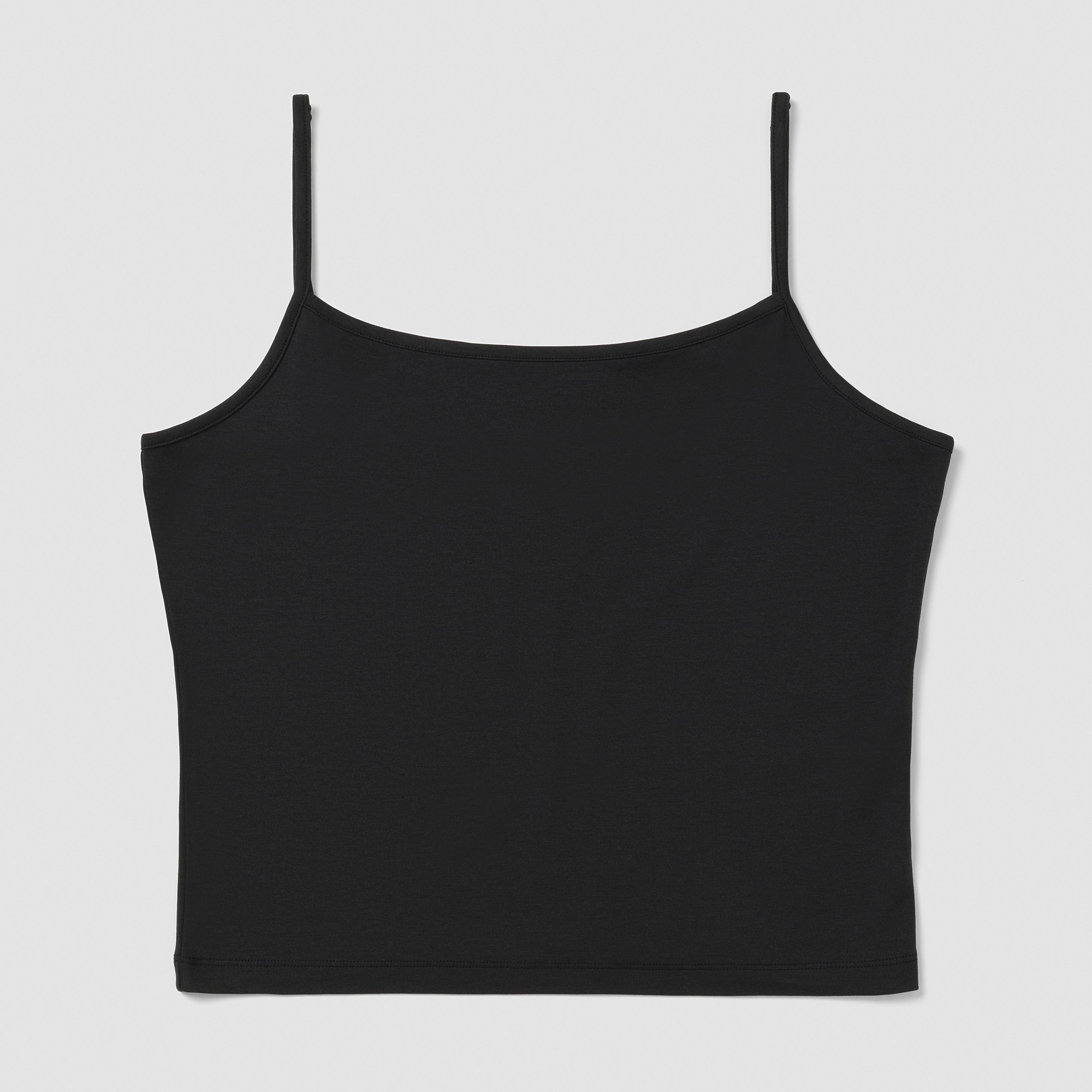 Eliot Spaghetti Strap Top - Black Noir