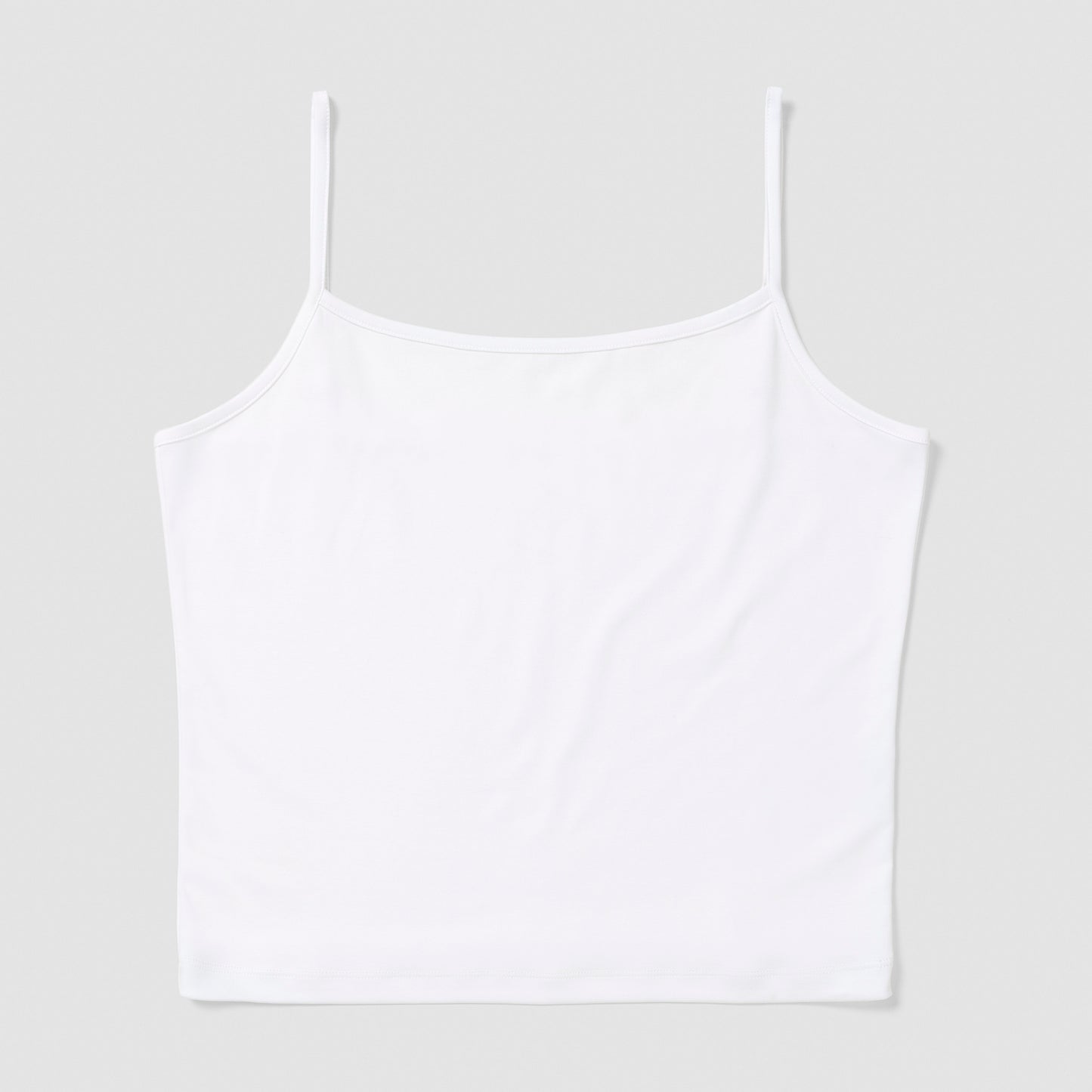White camisole on a light gray background