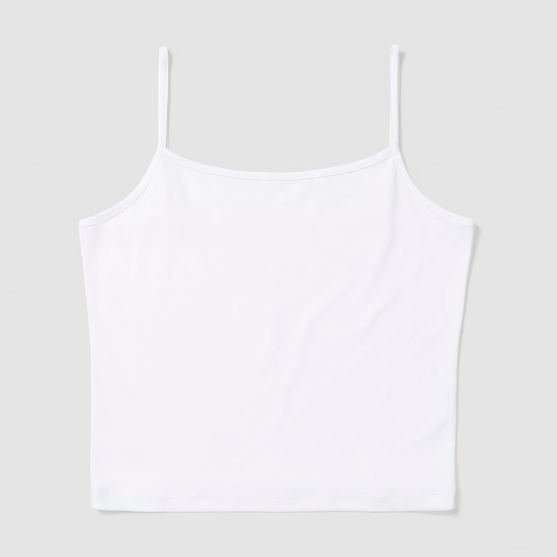 Eliot Spaghetti Strap Top - Pure White