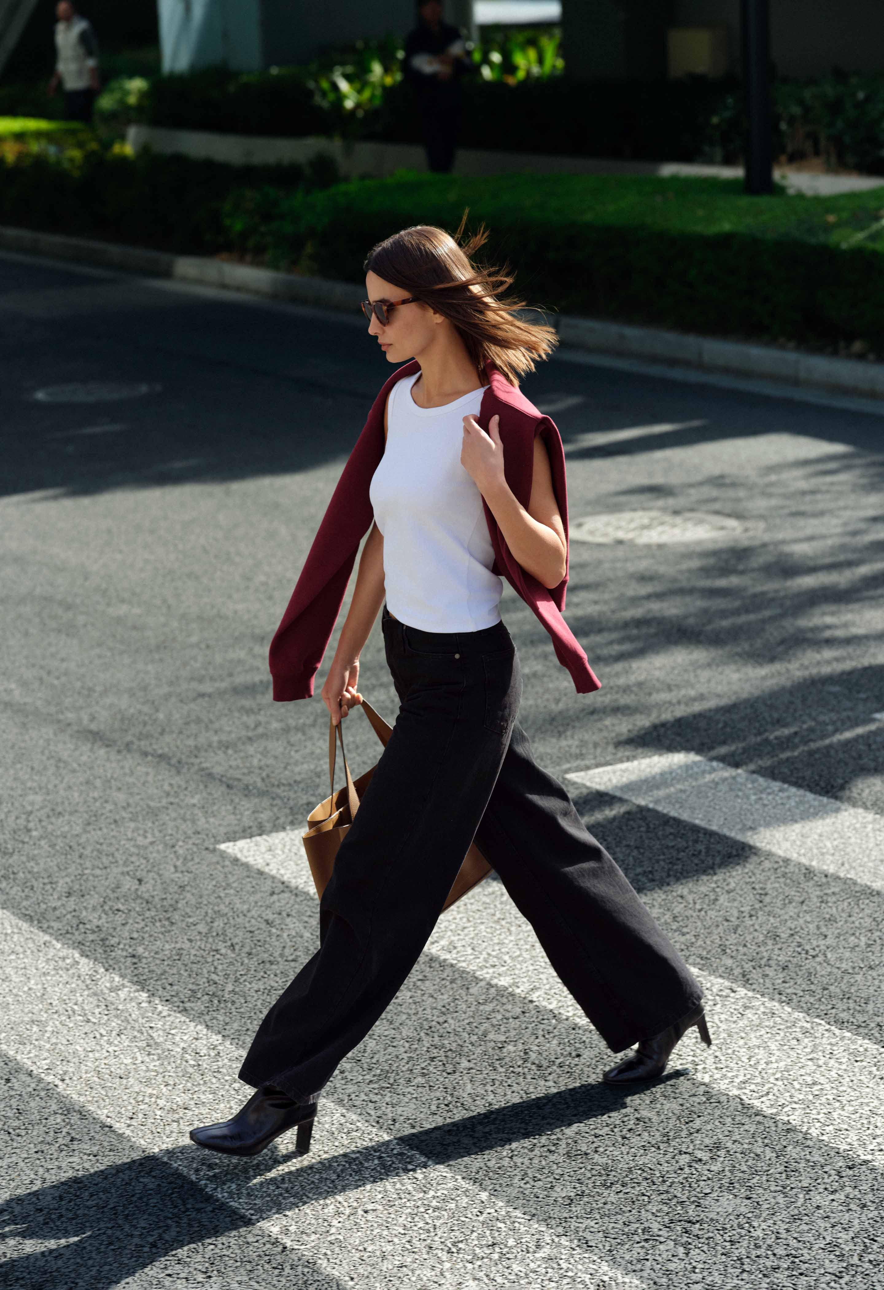 Sweat Col Rond Jamie - Burgundy Ritual