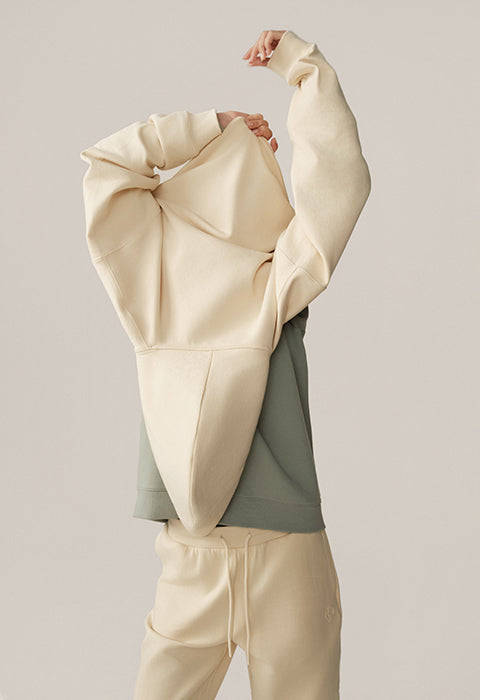 Sweat à capuche Jamie - Soleil Crème