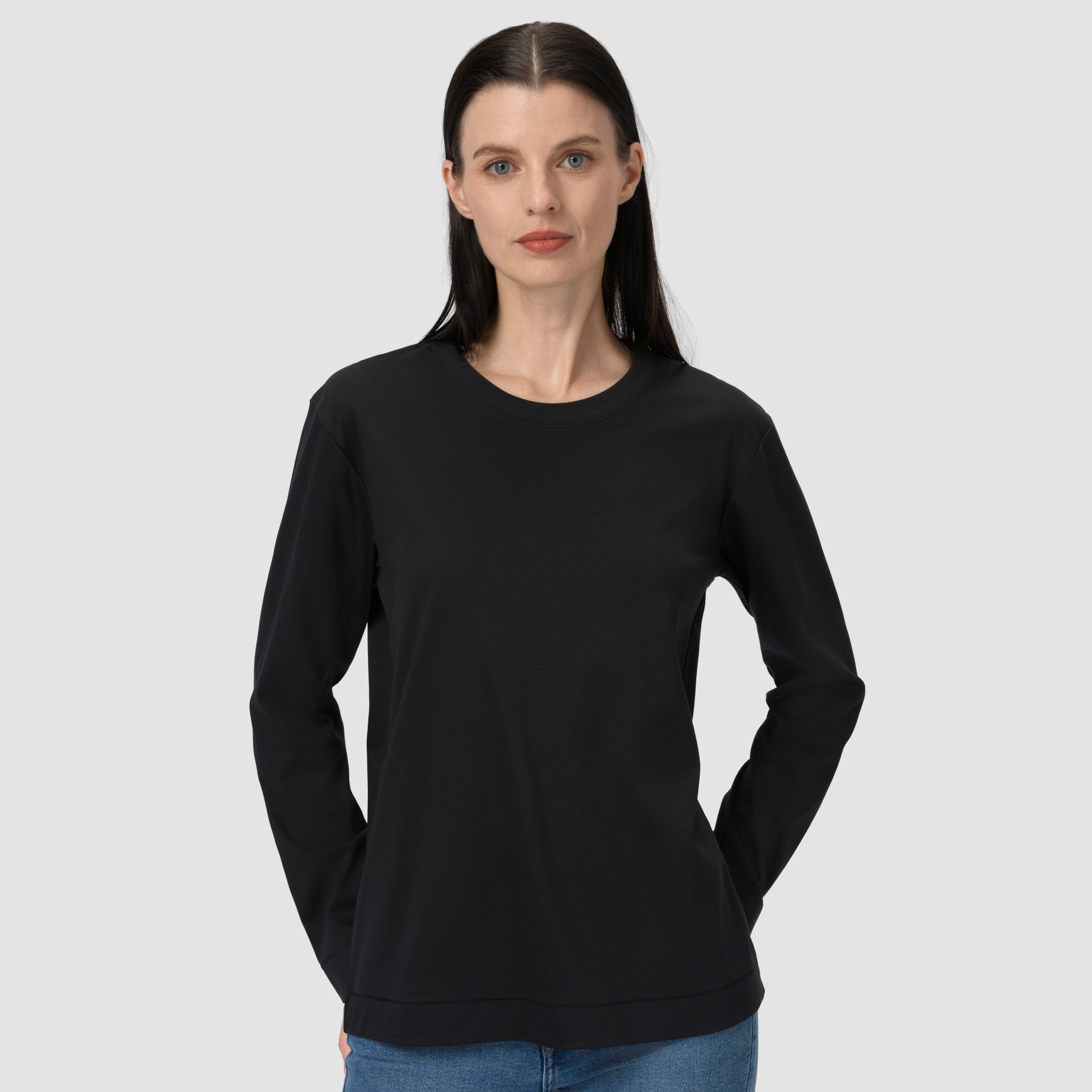 Sophie Long Sleeve Tee - Black Noir