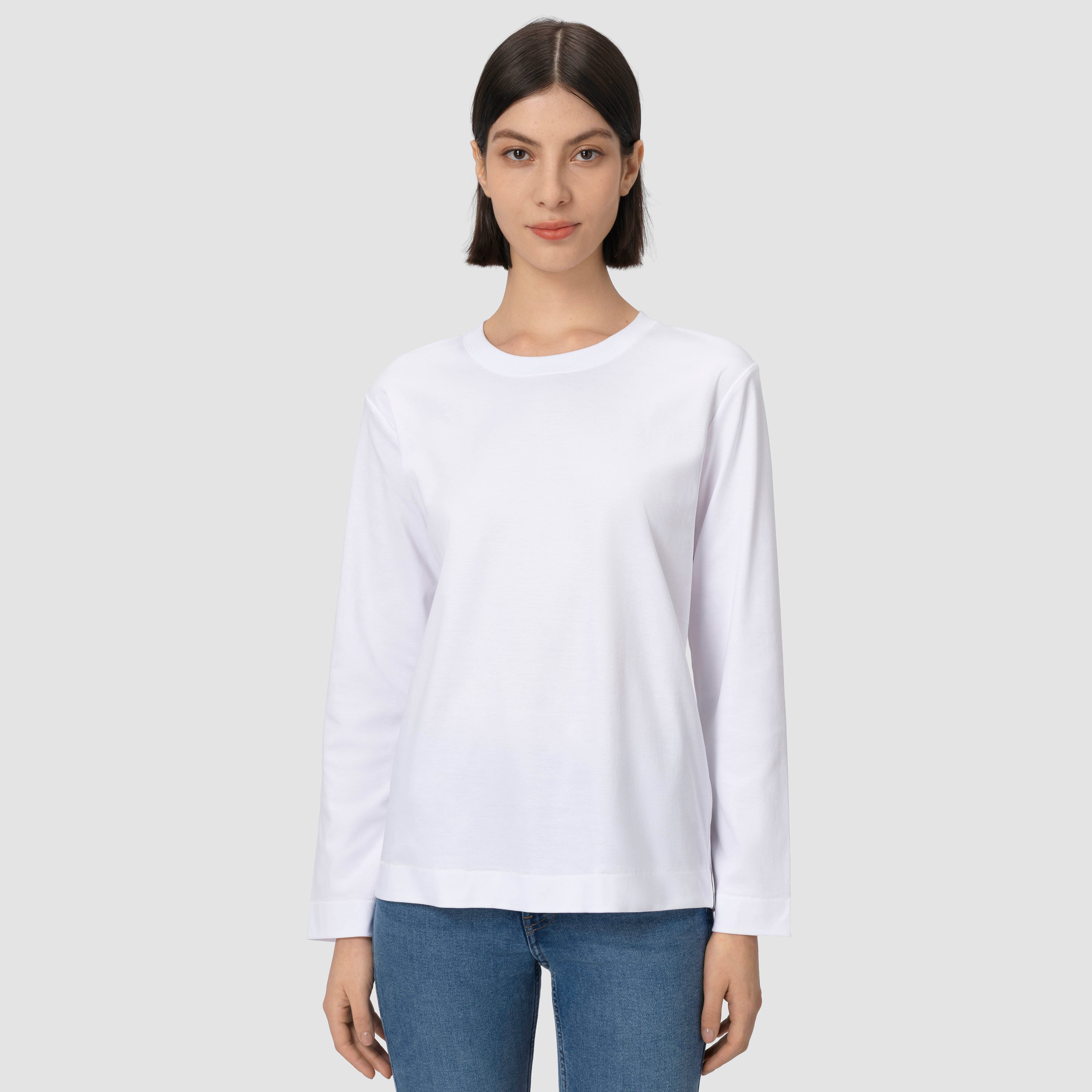 Sophie Long Sleeve Tee - Pure White